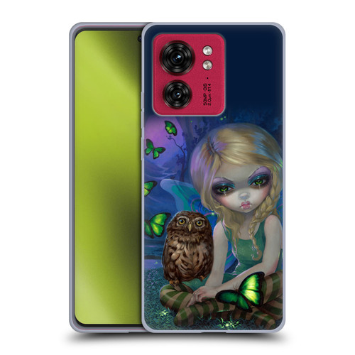 Strangeling Fairy Art Summer with Owl Soft Gel Case for Motorola Moto Edge 40