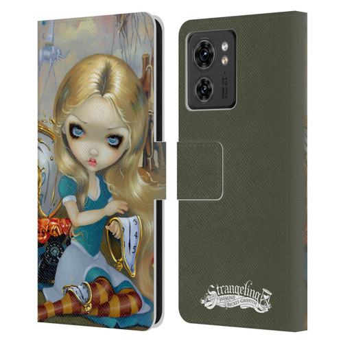 Strangeling Art Surrealist Dream Leather Book Wallet Case Cover For Motorola Moto Edge 40