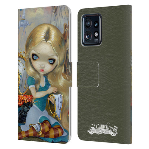 Strangeling Art Surrealist Dream Leather Book Wallet Case Cover For Motorola Moto Edge 40 Pro