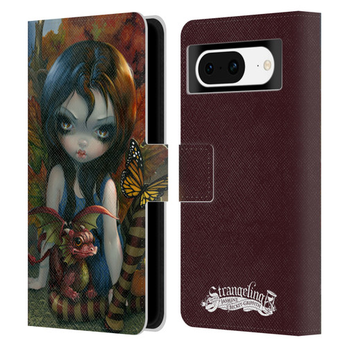 Strangeling Dragon Autumn Fairy Leather Book Wallet Case Cover For Google Pixel 8