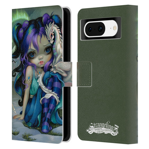 Strangeling Dragon Frost Winter Fairy Leather Book Wallet Case Cover For Google Pixel 8
