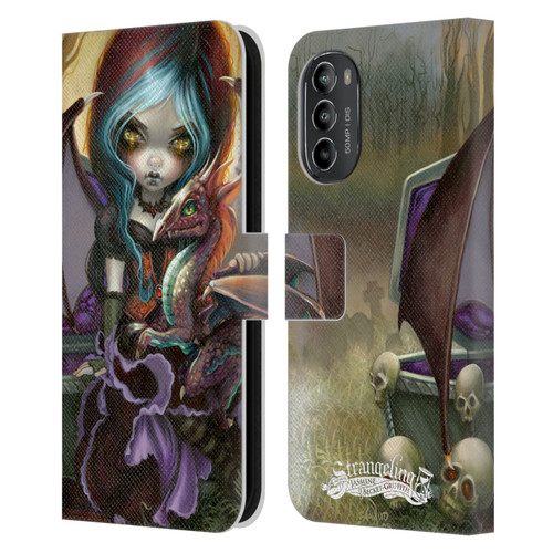 Strangeling Dragon Vampire Fairy Leather Book Wallet Case Cover For Motorola Moto G82 5G