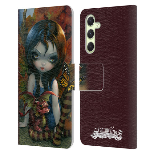 Strangeling Dragon Autumn Fairy Leather Book Wallet Case Cover For Samsung Galaxy A54 5G