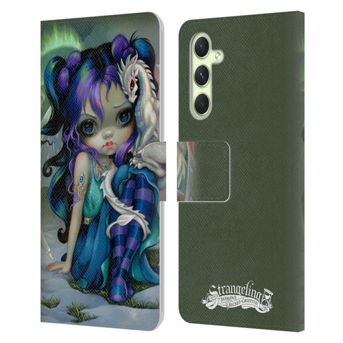 Strangeling Dragon Frost Winter Fairy Leather Book Wallet Case Cover For Samsung Galaxy A54 5G