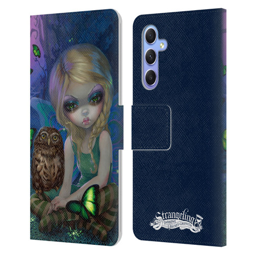 Strangeling Fairy Art Summer with Owl Leather Book Wallet Case Cover For Samsung Galaxy A34 5G