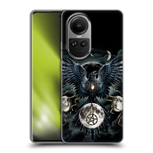 Sarah Richter Animals Gothic Black Raven Soft Gel Case for OPPO Reno10 5G / Reno10 Pro 5G