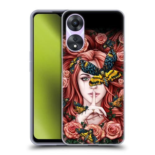 Sarah Richter Fantasy Silent Girl With Red Hair Soft Gel Case for OPPO A78 4G