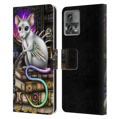 Sarah Richter Animals Alchemy Magic Rat Leather Book Wallet Case Cover For Motorola Moto Edge 30 Fusion