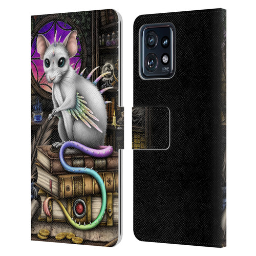 Sarah Richter Animals Alchemy Magic Rat Leather Book Wallet Case Cover For Motorola Moto Edge 40 Pro