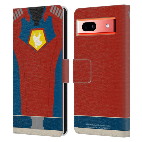Peacemaker: Television Series Graphics Costume Leather Book Wallet Case Cover For Google Pixel 7a