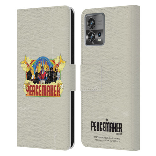 Peacemaker: Television Series Graphics Group Leather Book Wallet Case Cover For Motorola Moto Edge 30 Fusion