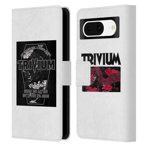Trivium Graphics Double Dragons Leather Book Wallet Case Cover For Google Pixel 8