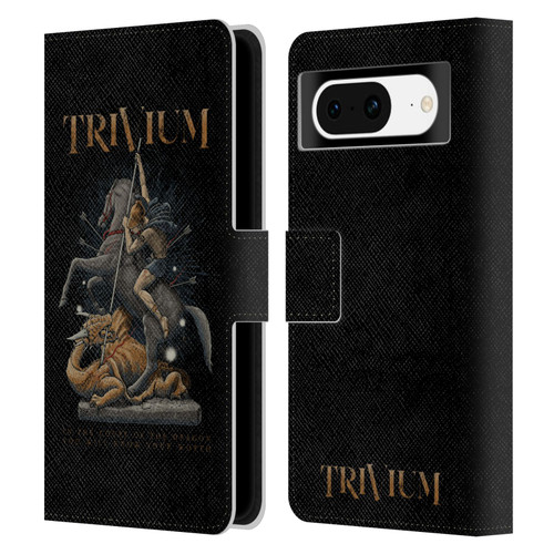 Trivium Graphics Dragon Slayer Leather Book Wallet Case Cover For Google Pixel 8