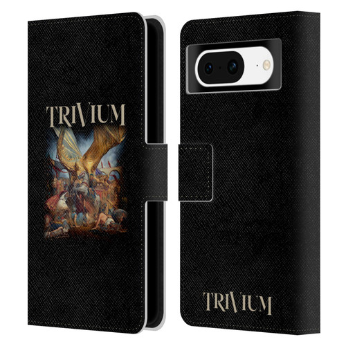 Trivium Graphics In The Court Of The Dragon Leather Book Wallet Case Cover For Google Pixel 8