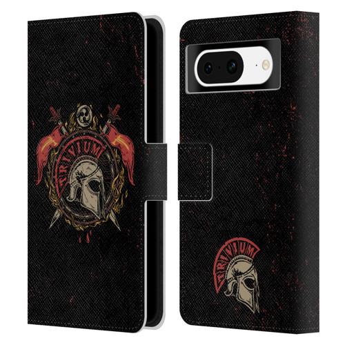 Trivium Graphics Knight Helmet Leather Book Wallet Case Cover For Google Pixel 8