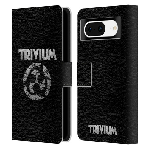 Trivium Graphics Swirl Logo Leather Book Wallet Case Cover For Google Pixel 8