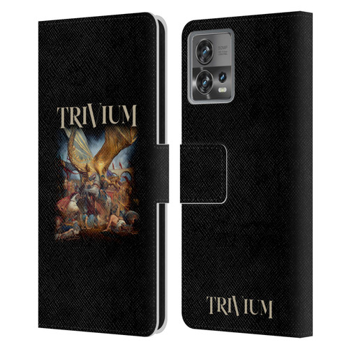 Trivium Graphics In The Court Of The Dragon Leather Book Wallet Case Cover For Motorola Moto Edge 30 Fusion