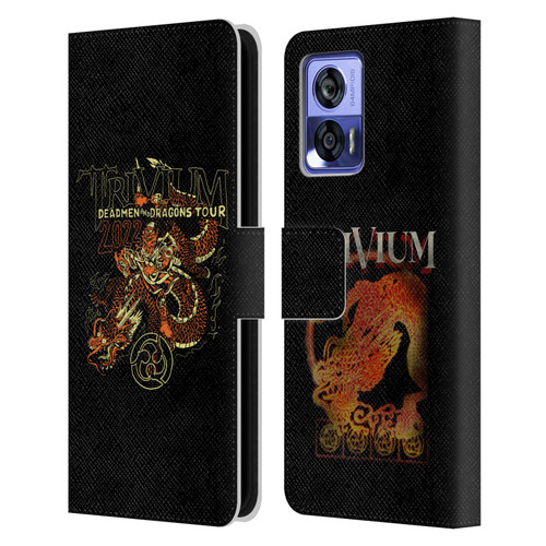 Trivium Graphics Deadmen And Dragons Leather Book Wallet Case Cover For Motorola Edge 30 Neo 5G