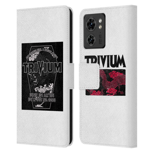 Trivium Graphics Double Dragons Leather Book Wallet Case Cover For Motorola Moto Edge 40