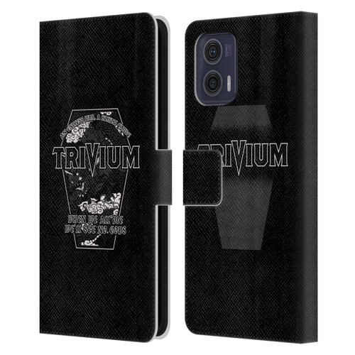 Trivium Graphics No Gods Leather Book Wallet Case Cover For Motorola Moto G73 5G