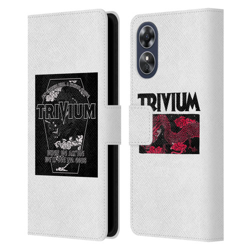 Trivium Graphics Double Dragons Leather Book Wallet Case Cover For OPPO A17