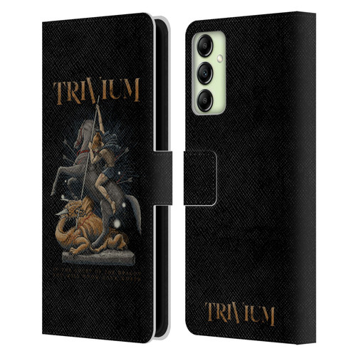 Trivium Graphics Dragon Slayer Leather Book Wallet Case Cover For Samsung Galaxy A14 5G