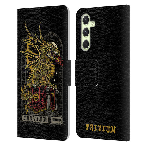 Trivium Graphics Big Dragon Leather Book Wallet Case Cover For Samsung Galaxy A54 5G