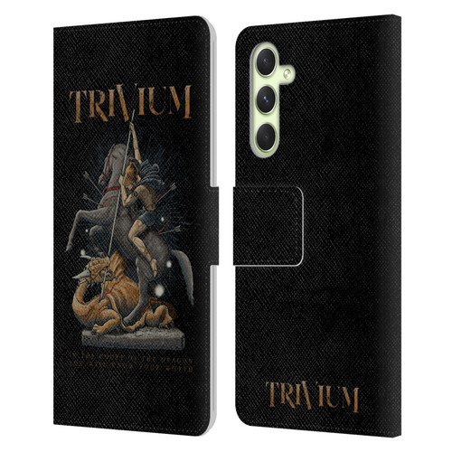 Trivium Graphics Dragon Slayer Leather Book Wallet Case Cover For Samsung Galaxy A54 5G