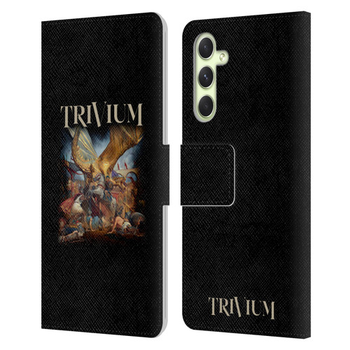 Trivium Graphics In The Court Of The Dragon Leather Book Wallet Case Cover For Samsung Galaxy A54 5G