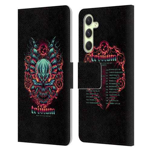 Trivium Graphics What The Dead Men Say Leather Book Wallet Case Cover For Samsung Galaxy A54 5G