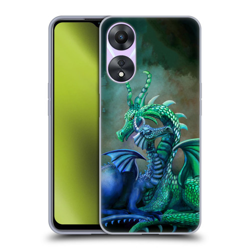 Rose Khan Dragons Green And Blue Soft Gel Case for OPPO A78 4G