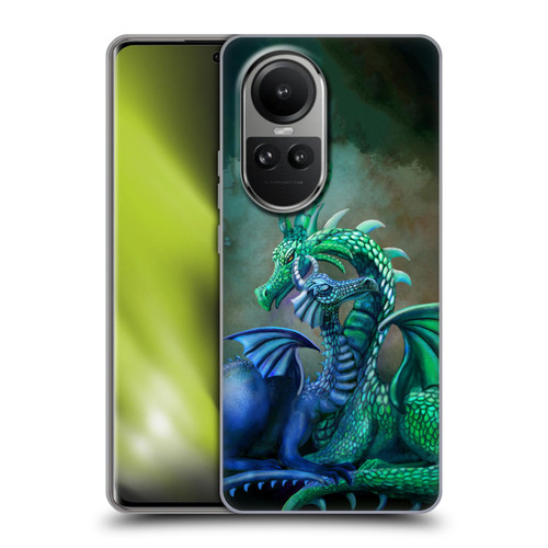 Rose Khan Dragons Green And Blue Soft Gel Case for OPPO Reno10 5G / Reno10 Pro 5G