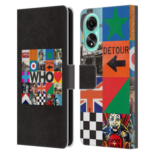 The Who 2019 Album Square Collage Leather Book Wallet Case Cover For OPPO A78 4G