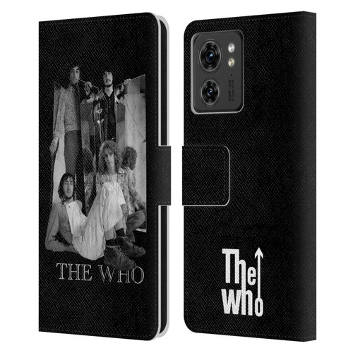 The Who Band Art Mirror Mono Distress Leather Book Wallet Case Cover For Motorola Moto Edge 40