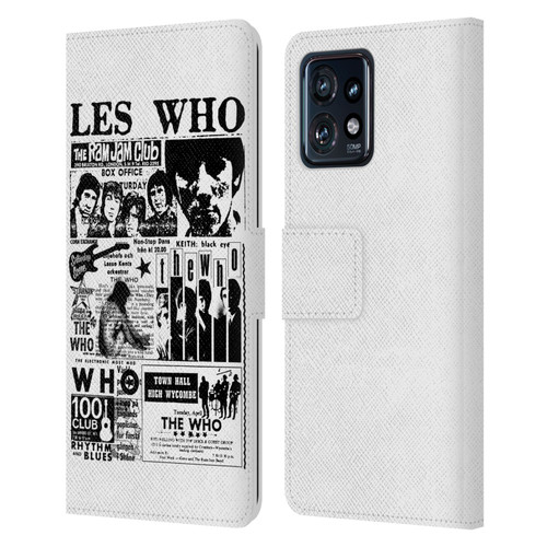 The Who Band Art Les Who Leather Book Wallet Case Cover For Motorola Moto Edge 40 Pro