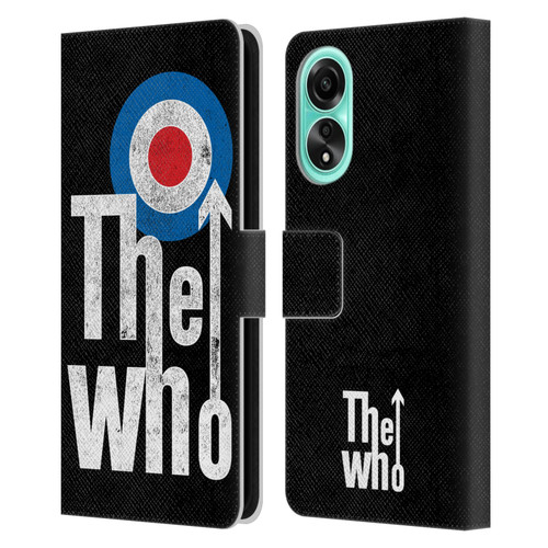 The Who Band Art Classic Target Logo Leather Book Wallet Case Cover For OPPO A78 5G