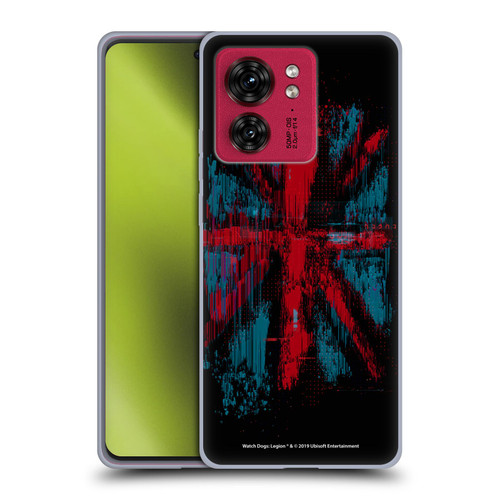 Watch Dogs Legion Key Art Flag Glitch Soft Gel Case for Motorola Moto Edge 40