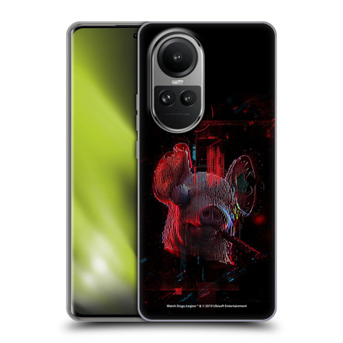 Watch Dogs Legion Key Art Pig Head Glitch Soft Gel Case for OPPO Reno10 5G / Reno10 Pro 5G