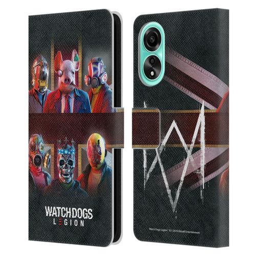Watch Dogs Legion Artworks Flag Leather Book Wallet Case Cover For OPPO A78 4G
