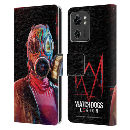 Watch Dogs Legion Key Art Lancaster Leather Book Wallet Case Cover For Motorola Moto Edge 40