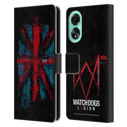 Watch Dogs Legion Key Art Flag Glitch Leather Book Wallet Case Cover For OPPO A78 5G