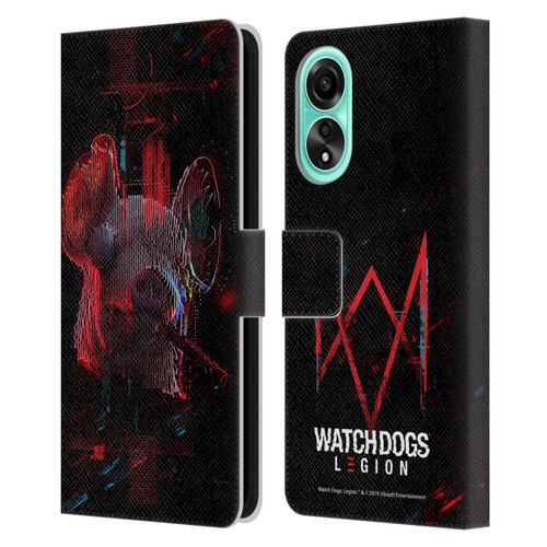 Watch Dogs Legion Key Art Pig Head Glitch Leather Book Wallet Case Cover For OPPO A78 5G