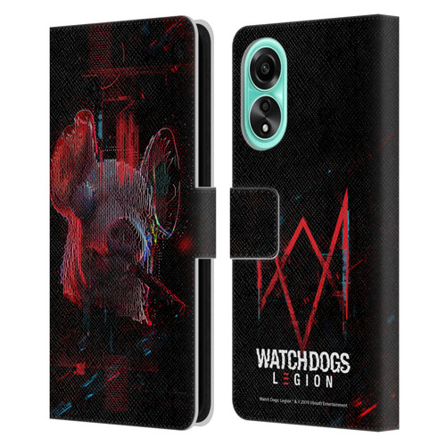 Watch Dogs Legion Key Art Pig Head Glitch Leather Book Wallet Case Cover For OPPO A78 4G