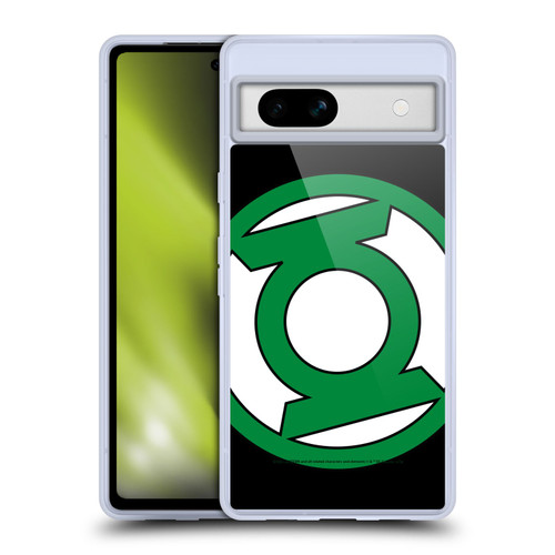 Green Lantern DC Comics Logos Oversized Soft Gel Case for Google Pixel 7a