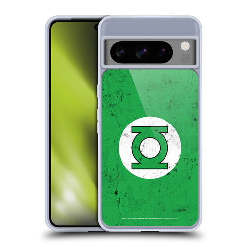 Green Lantern DC Comics Logos Classic Distressed Look Soft Gel Case for Google Pixel 8 Pro