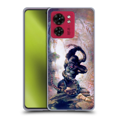 Frank Frazetta Fantasy Gorilla With Snake Soft Gel Case for Motorola Moto Edge 40
