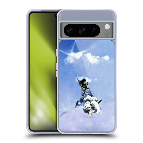 Frank Frazetta Fantasy Silver Warrior Soft Gel Case for Google Pixel 8 Pro