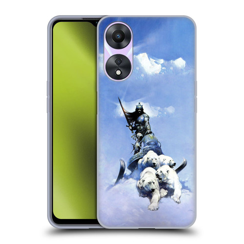 Frank Frazetta Fantasy Silver Warrior Soft Gel Case for OPPO A78 4G