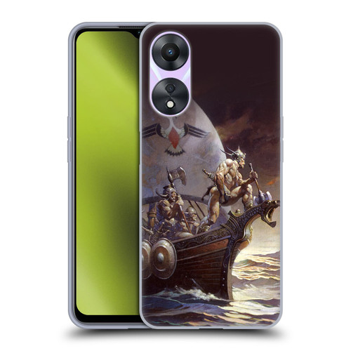 Frank Frazetta Medieval Fantasy Kane on Golden Sea Soft Gel Case for OPPO A78 4G