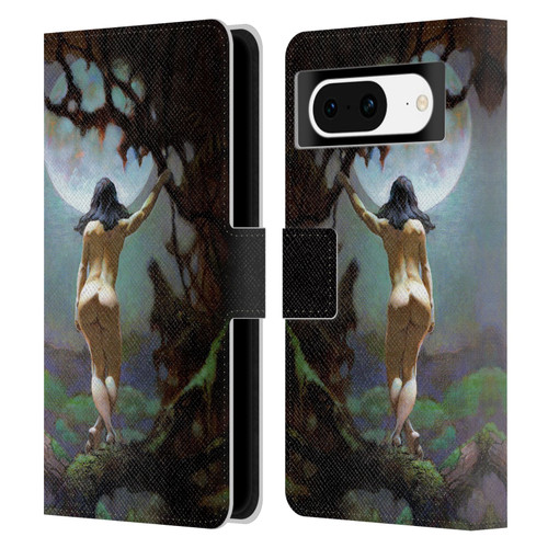Frank Frazetta Fantasy Moons Rapture Leather Book Wallet Case Cover For Google Pixel 8
